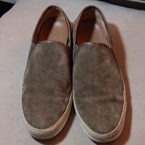 Vince Acker Tan Sued Slip on Shoes- Size 8M